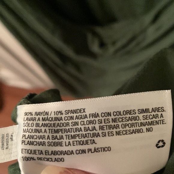 NWT Ava & Viv green faux wrap short sleeve stretchy midi dress 4x (28W-30W) - Picture 12 of 12